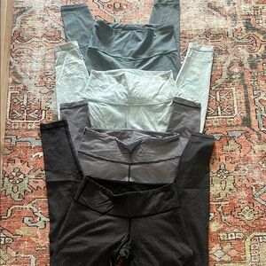Set of 4, Lululemon full length leggings, size 6